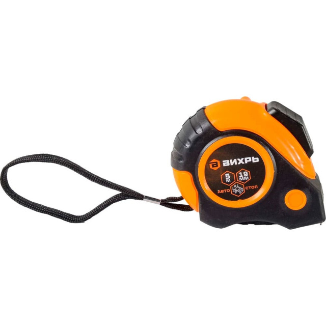 Рулетка Вихрь 5 м*19 мм автостоп