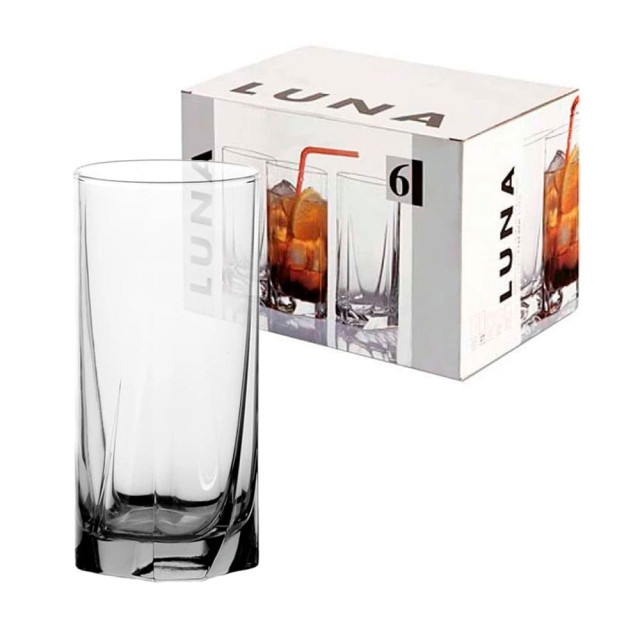 Набор стаканов для напитков Pasabahce Luna 42358 852841 390 мл 6 шт