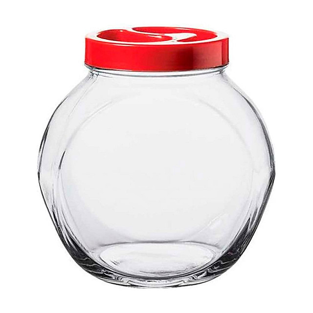 Банка Pasabahce Белла 80386 1071390 с красной крышкой 200 мл