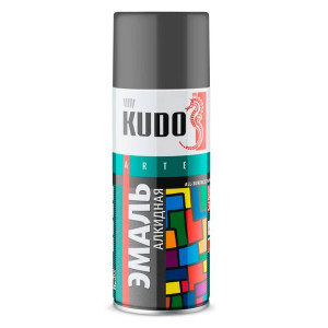 Эмаль Kudo KU-1016 универсальная темно-серая 520 мл