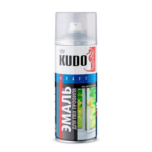 Эмаль для ПВХ профиля Kudo KU-6101 белая 520 мл
