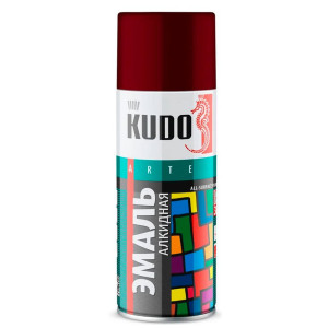 Эмаль Kudo KU-10045 универсальная бордовая 520 мл