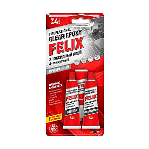 Клей эпоксидный Felix 411040064 профессиональный прозрачный 2*17 мл