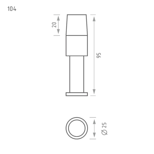 Упор дверной Нора-М 104 старая бронза