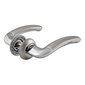 Ручка дверная Нора-М AL23А матовый хром/хром