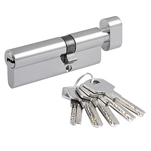 Цилиндровый механизм Нора-М Eco AL ЛПВ-90 хром 55-35