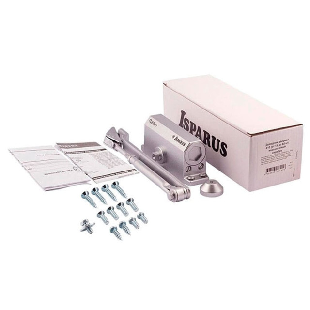 Доводчик Нора-М 410 Isparus 15-60 кг морозостойкий серебро