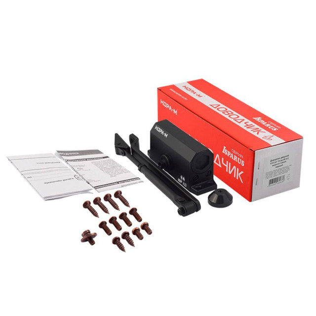 Доводчик Нора-М 410 Isparus 15-60 кг морозостойкий черный