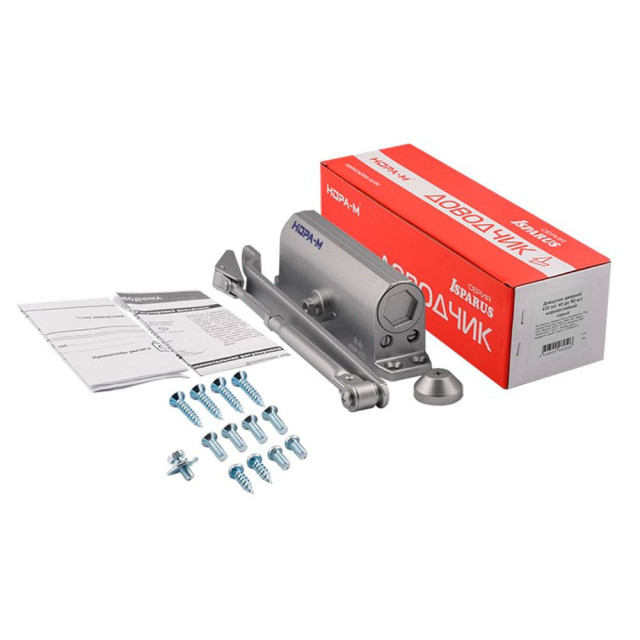 Доводчик Нора-М 420 Isparus 40-90 кг морозостойкий серый