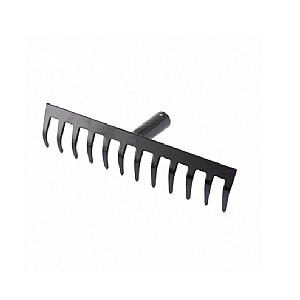 Грабли Сибртех 61746 стальные 12 прямых зубьев 300 мм