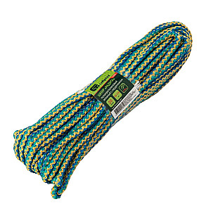 Шнур вязаный Сибртех 93954 полипропиленовый с сердечником 6 мм 20 м разноцветный