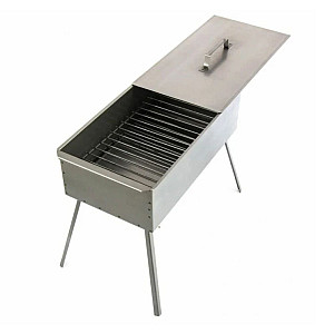 Коптильня двухъярусная Palisad Camping 69526 на ножках 500*270*175 мм