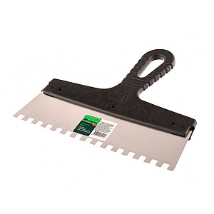 Шпатель Сибртех 8547 из нержавеющей стали 250 мм зуб 8*8 мм пластмассовая ручка