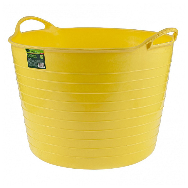 Ведро гибкое Сибртех 67513 сверхпрочное желтое 28 л
