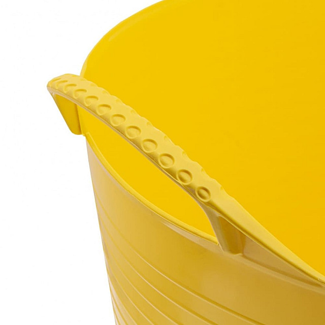 Ведро гибкое Сибртех 67513 сверхпрочное желтое 28 л
