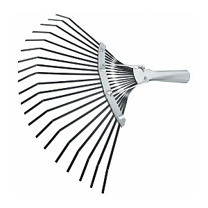 Грабли веерные Сибртех 61778 стальные 20 плоских зубьев без черенка 385 мм