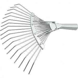 Грабли веерные Сибртех 61781 стальные 18 круглых зубьев 360*1500 мм