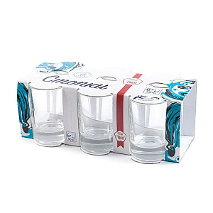 Набор стопок ОСЗ Гладкий 02с1022 У стеклянных 50 мл 6 шт