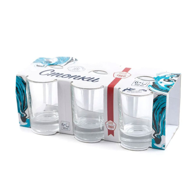 Набор стопок ОСЗ Гладкий 02с1022 У стеклянных 50 мл 6 шт