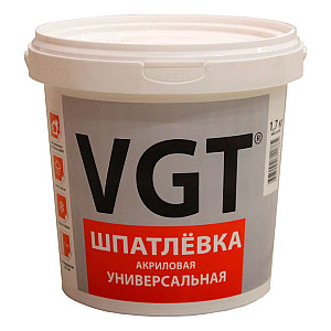 Шпатлевка универсальная VGT для наружных и внутренних работ 1.7 кг