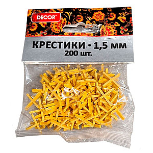 Крестики для кафеля Decor 338-0015 1.5 мм 200 шт