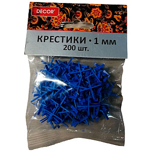Крестики для кафеля Decor 338-0010 1 мм 200 шт
