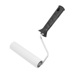 Валик Decor Black Edition 138-2150 для прикатки обоев пенополиуретановый белый 150 мм с ручкой 6 мм