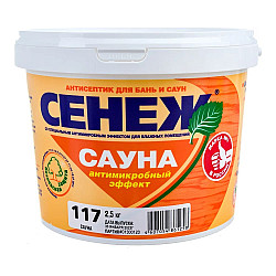 Антисептик для древесины Сенеж Сауна 2.5 кг