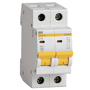 Автоматический выключатель IEK ВА47-29 MVA20-2-010-C 2P C 10А 4.5кА