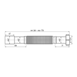 Гибкая труба АНИ пласт K207 1 1/4