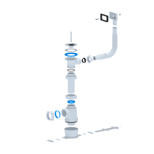 Сифон АНИ пласт A0140S для мойки бутылочный 1 1/2