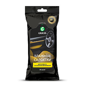 Салфетки влажные Grass IT-0311 для ухода за интерьером авто 30 шт