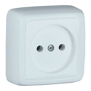 Розетка Hegel Alfa РА16-103 без заземления белая