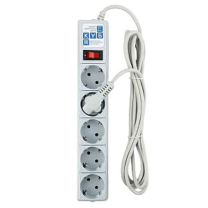 Сетевой фильтр Power Cube B 5 розеток серый 1.9 м