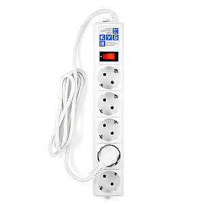 Сетевой фильтр Power Cube B 5 розеток белый 1.9 м