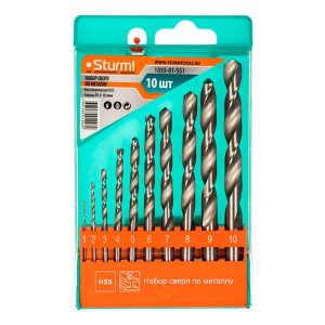 Набор сверл по металлу Sturm 1055-01-SS1 10 шт