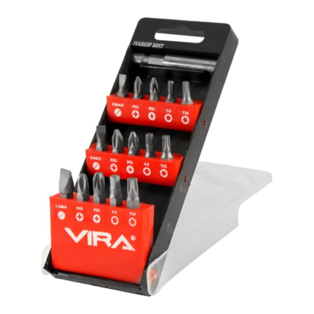 Набор бит VIRA  554101 с магнитным держателем 16 шт