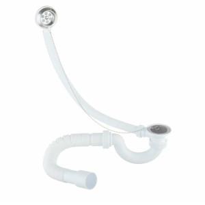 Сифон для ванн Vir-Plast Мини Элит с гибкой трубой 40*50 мм