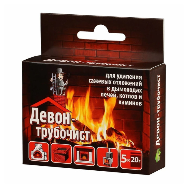 Порошок для печей  и каминов Девон-Трубочист 5*20 г