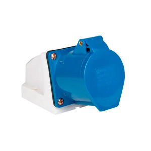 Розетка EKF 113 PS-113-16-220 стационарная наружная 2Р+РЕ 16А 220В IP44