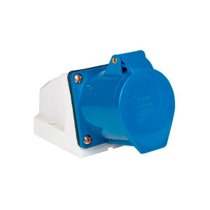 Розетка EKF PROxima ps-123-32-220 стационарная наружная 2Р+РЕ 32А 220В IP44