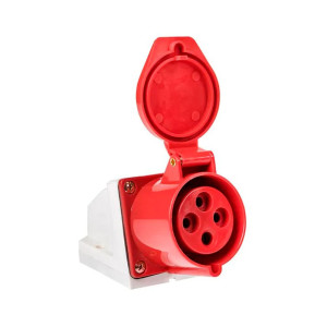 Розетка EKF PROxima 124 ps-124-32-380 стационарная наружная 3Р+РЕ 32А 380В IP44