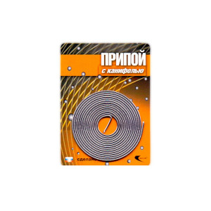 Припой Векта 30305 ПОС 61 с канифолью трубка спираль 1 мм*1 м