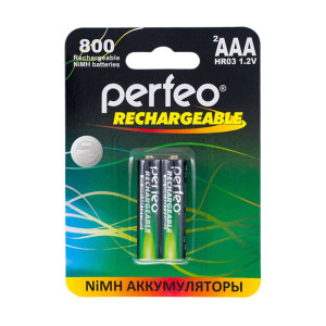 Аккумулятор Perfeo АAA 800mAh 2BL