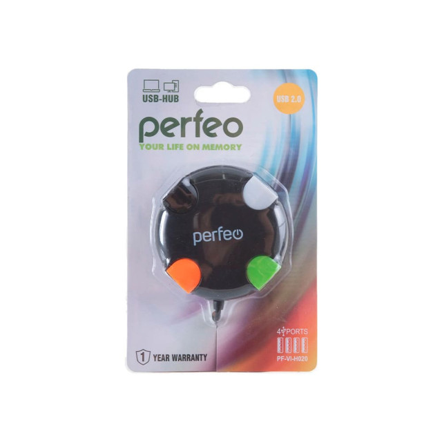 USB-HUB Perfeo PF-VI-H020 Black 4 Port черный