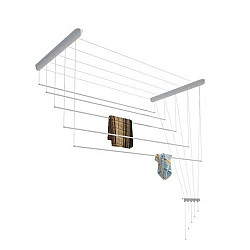 Сушилка для белья Лиана СП-003 потолочная стальная 5 стержней белая 1.5 м