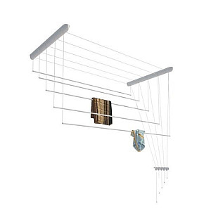 Сушилка потолочная Лиана СП-003 стальная 5 стержней белая 1.5 м
