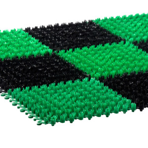 Коврик придверный 42*56 см Травка черно-зеленый Vortex