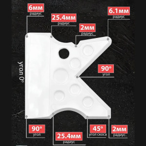 Шпатель затирочный Decor Profi 308-700 для герметиков и затирок 100 мм