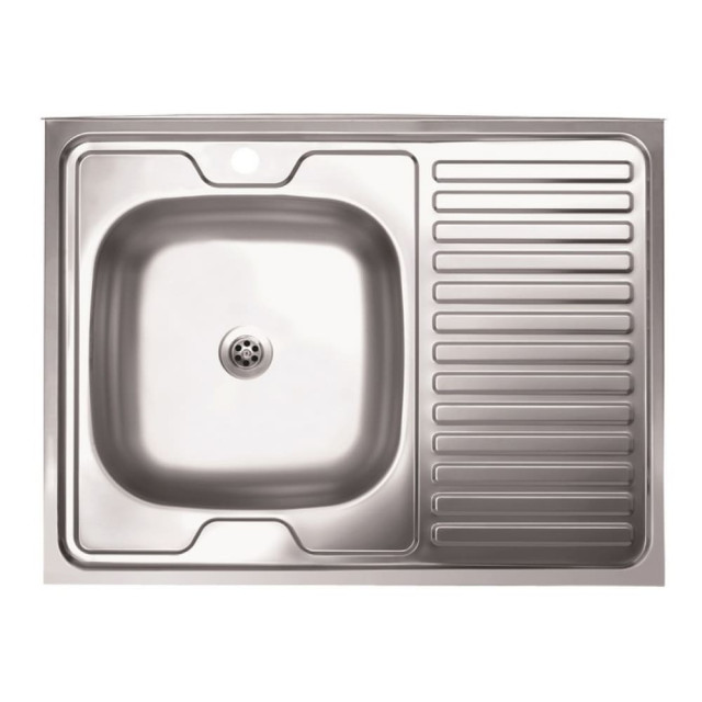 Мойка кухонная КромРус EC-220левМ чаша левая 60*80 мм